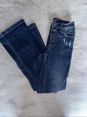 Maurice’s dark wash flare jeans